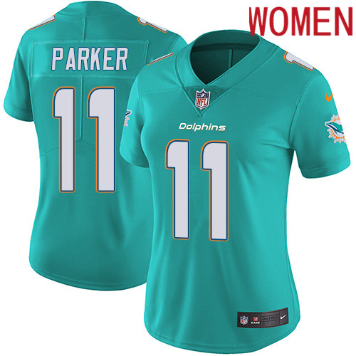 2019 Women Miami Dolphins 11 Parker green Nike Vapor Untouchable Limited NFL Jersey